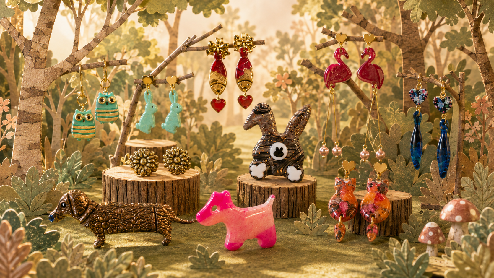 Créations uniques Pepita Loca — décor Forêt enchantée
